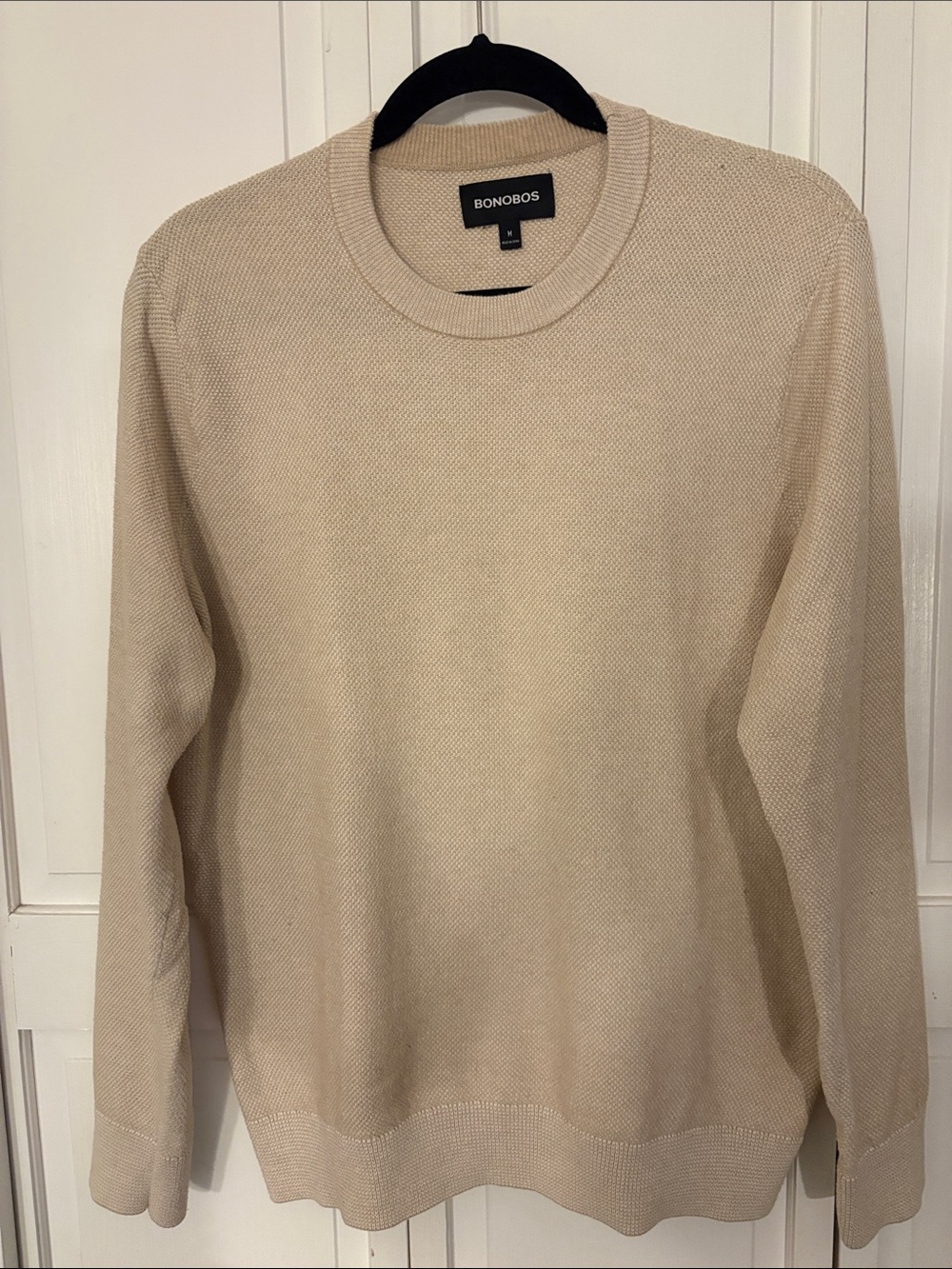 Bonobos Men’s Cream Crewneck Sweater